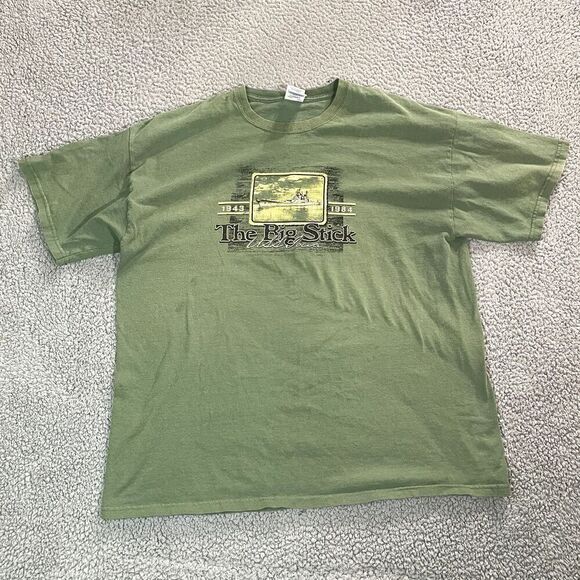 Gildan Other - Navy USS IOWA Big Stick T Shirt Men's Short Sleeve Green Military Merch XL